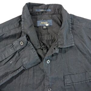 Roark Revival Classic Fit Noir Black Button-up Long Sleeve Shirt SZ Small